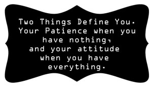 Spiritual Blog - Patience