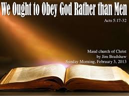 Spiritual Blog - Time to Disobey