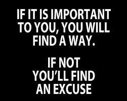 Spiritual Blog - Excuses