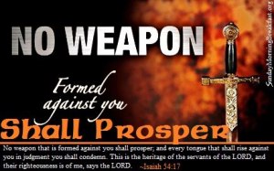 Spiritual Blog - No Weapon