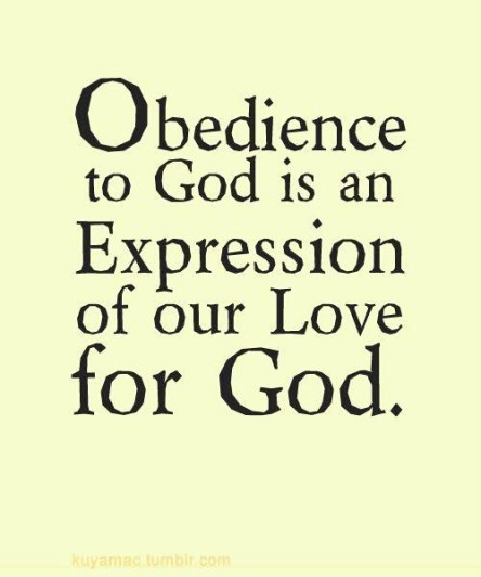 Spiritual Blog - Obedience
