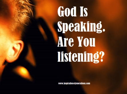 Spiritual Blog - God Speaks