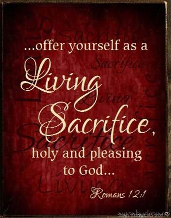 Spiritual Blog - Living Sacrifices