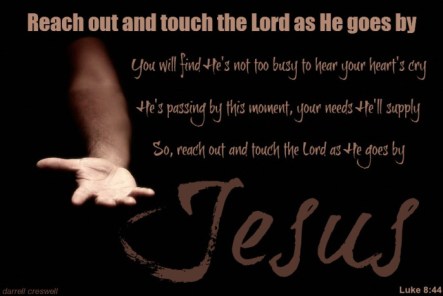 Spiritual Blog - Touching Jesus