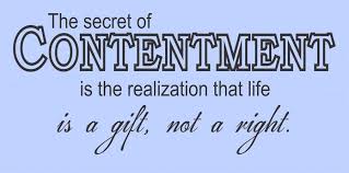 Spiritual Blog - Contentment